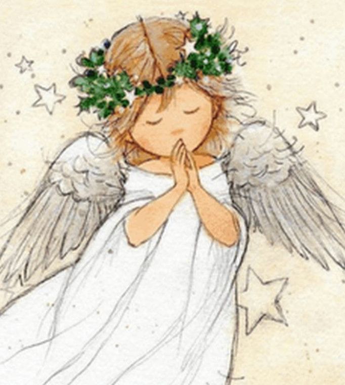 Гарні картинки:  Дитячі малюнки ангелів з крилами