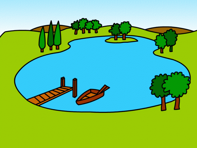 Фото і Картинка з озером для дітей