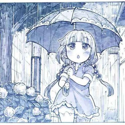 Малюнки олівцем для початківців дівчина з парасолькою