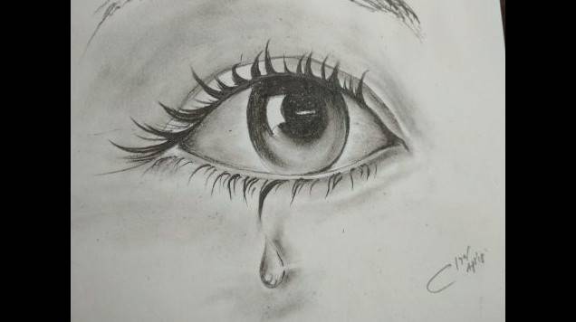 Малюнки олівцем сльози