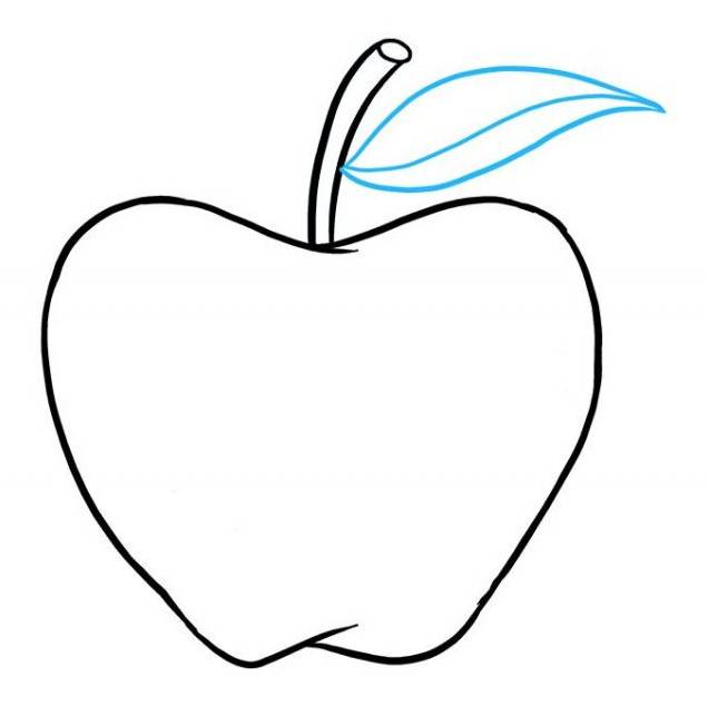 Малюнок олівцем яблуко