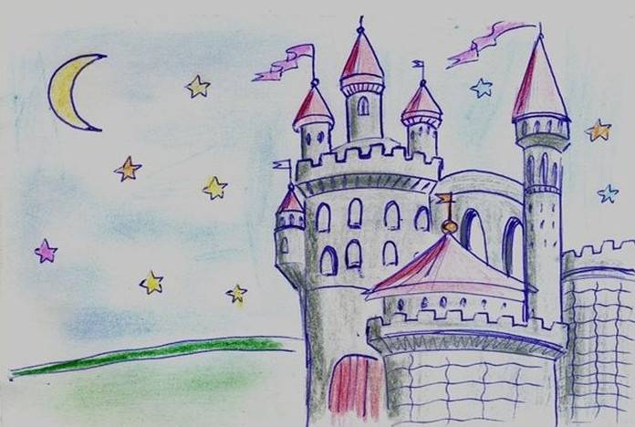 Завантажити Дитячі малюнки замку