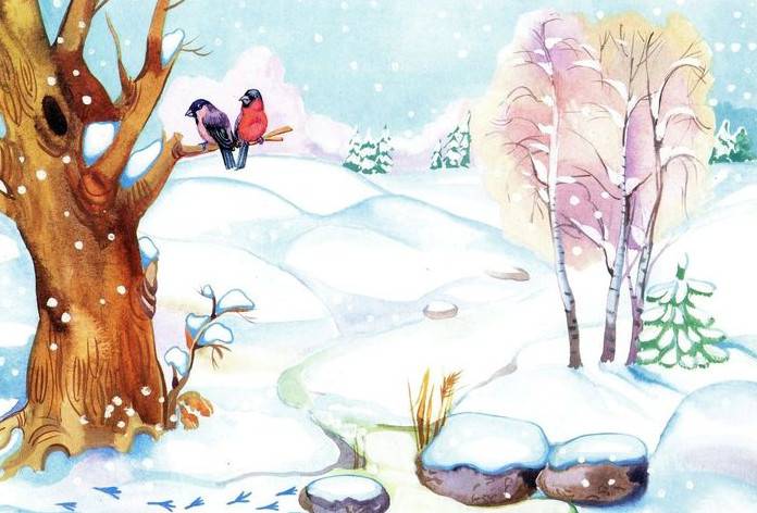Завантажити Картинки про зиму для дитячого садка та школи